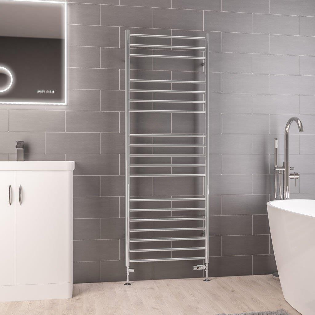 Eastbrook Ladder Rail 1630 x 600mm / Electric Only Eastbrook Violla Straight Vertical Heated Towel Rail