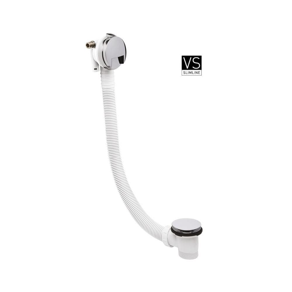Crosswater Crosswater Bath Click Clack Waste With Slimline Filler in Chrome