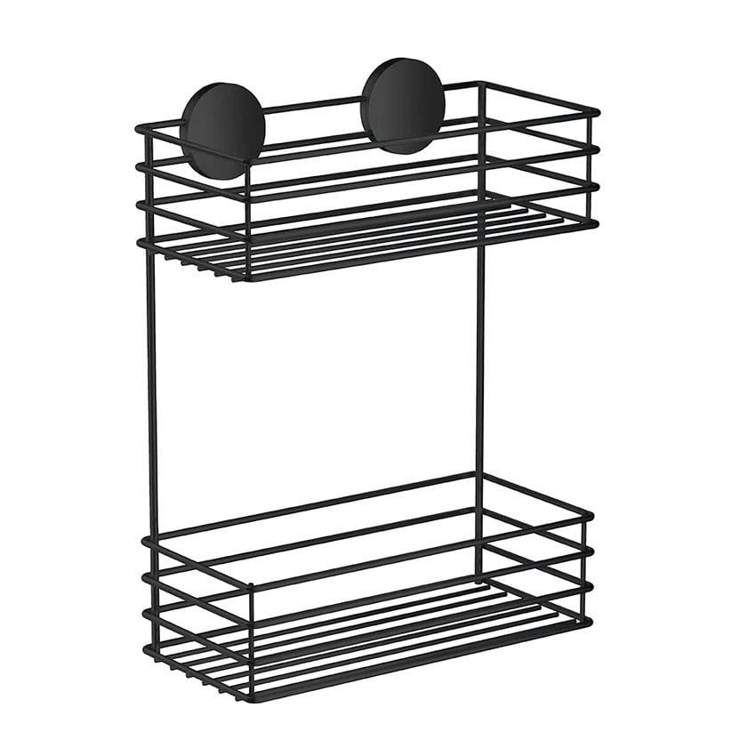 Smedbo Basket Smedbo Beslagsboden Frame Self-Adhesive Two Tier Shower Basket