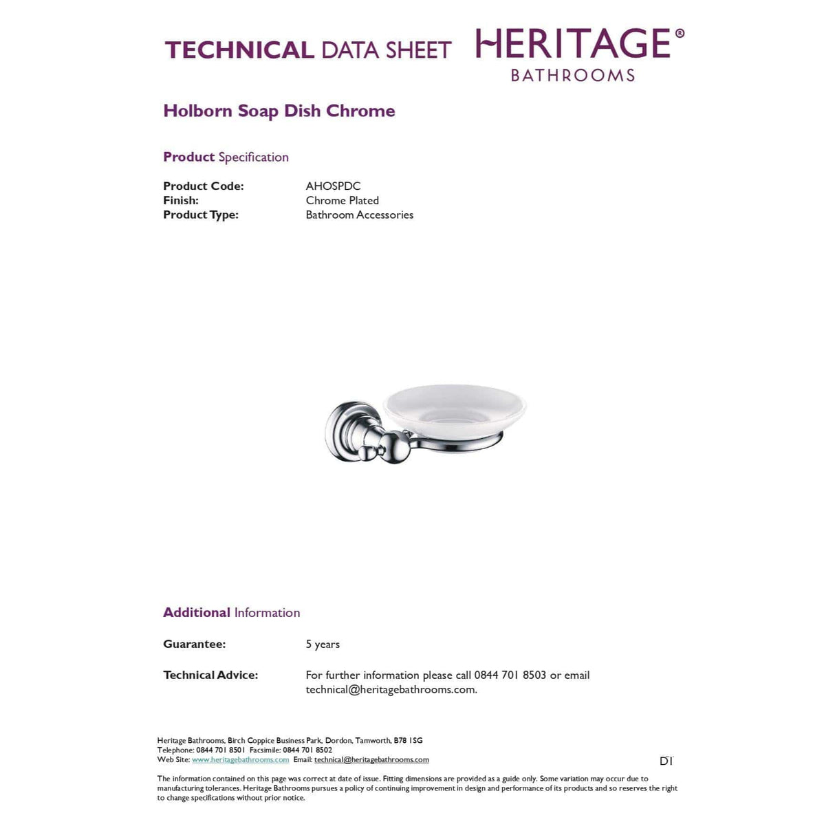 Heritage Soap Dish Heritage Holborn Soap Dish