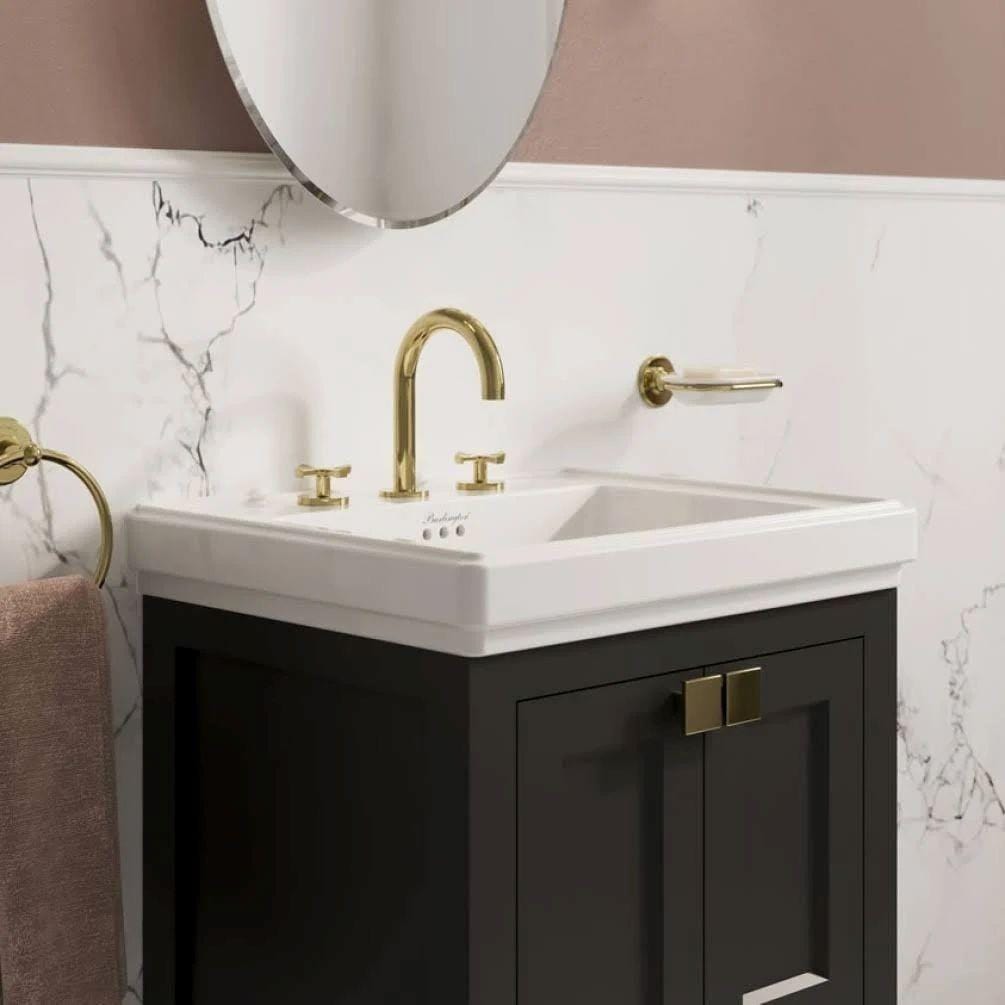 Burlington Floor Standing Vanity Unit Burlington Riviera Floor Standing 580mm Vanity Unit with Square Basin