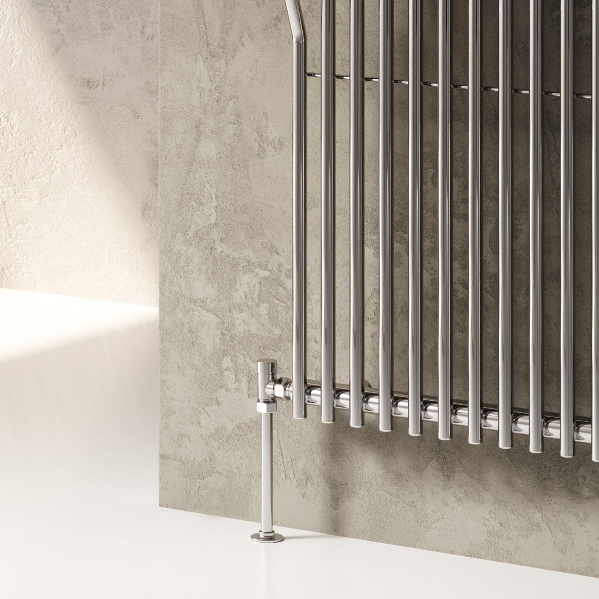 Reina Designer Towel Radiator Reina Aletta Mild Steel Central Heating Towel Radiator 1800 x 500mm