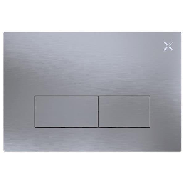Crosswater Flush Plate Brushed Steel Effect Crosswater MPRO Stainless Steel Flush Plate