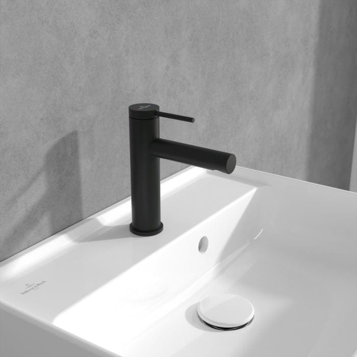 Villeroy & Boch Basin Tap Matt Black / Yes Villeroy & Boch Loop & Friends Single Lever Basin Mixer Tap