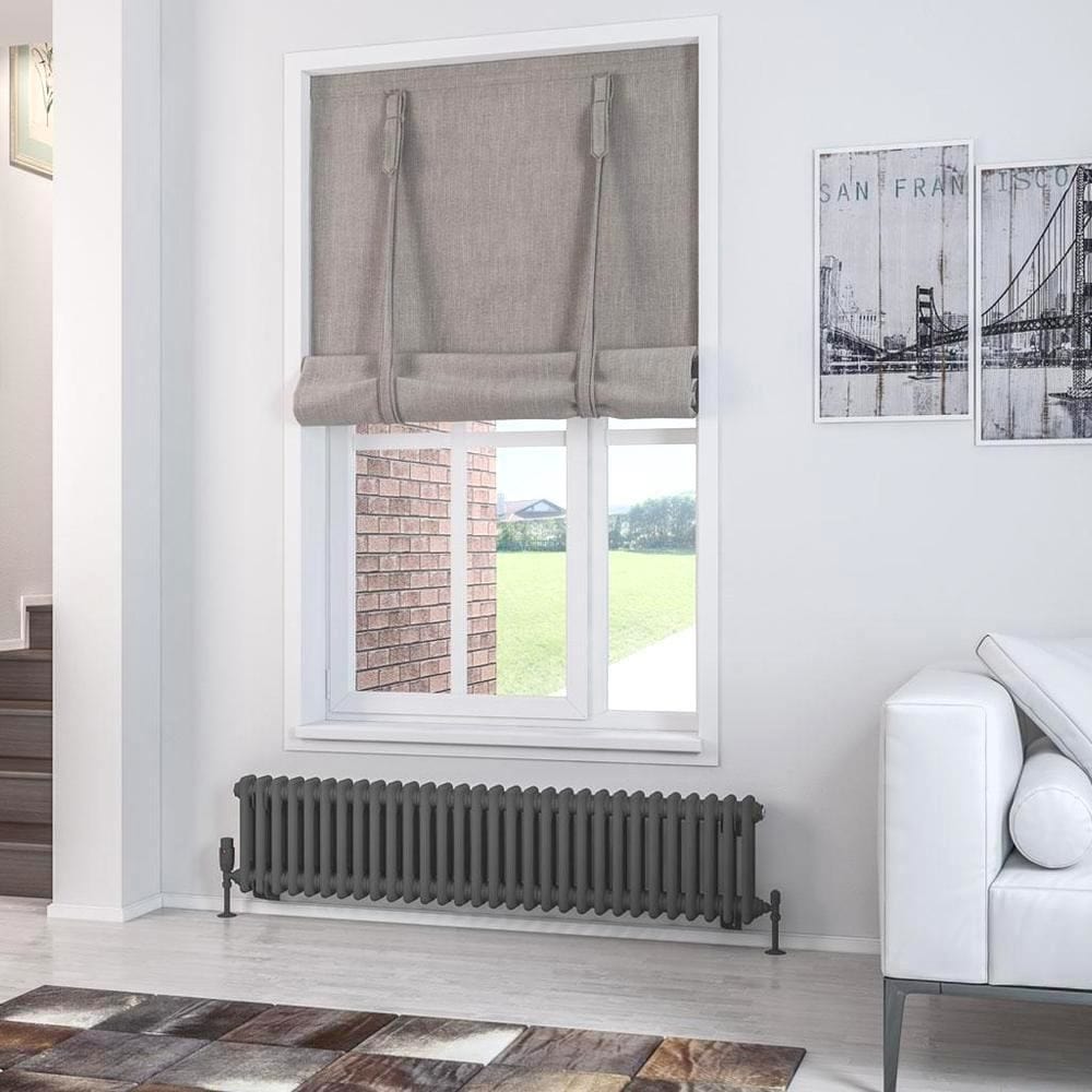 Eastbrook Rivassa Traditional 2 Column Radiator in Matt Anthracite