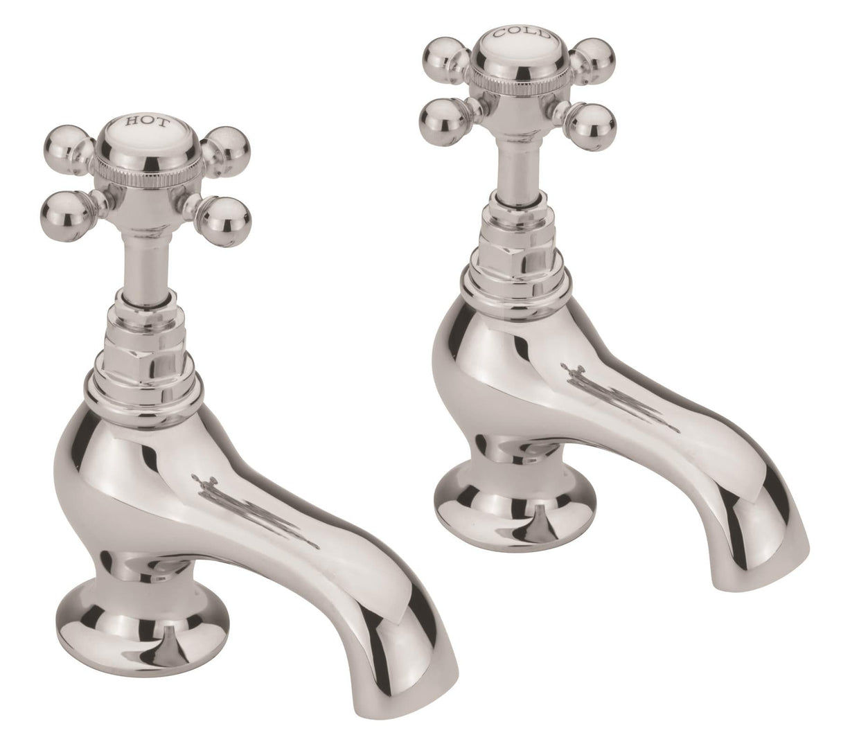 Sagittarius Pillar Basin Tap Sagittarius Edwardian Basin Taps (Pair) - Chrome - ED101C