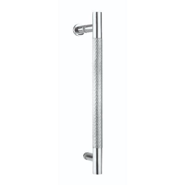 Crosswater Shower Door Handle Polished Stainless Steel Crosswater Optix 10 Knurled Handles