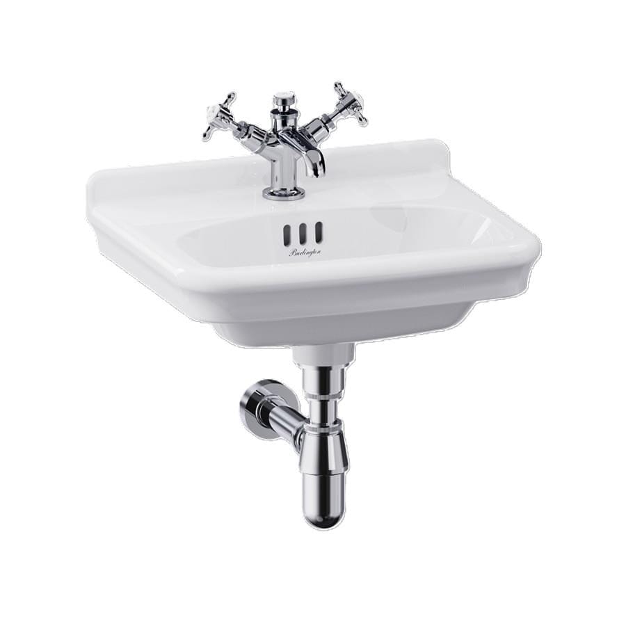 UK Bathroom Store Wall Hung Basin 1 / No Washstand Burlington Guild 450mm Cloakroom Basin with Washstand