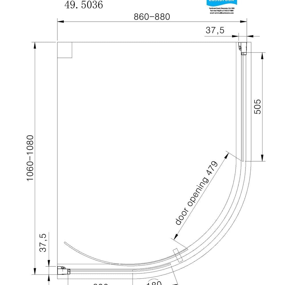 Eastbrook Quadrant Shower Enclosure Eastbrook Vantage 2000 Quadrant Shower Enclosure