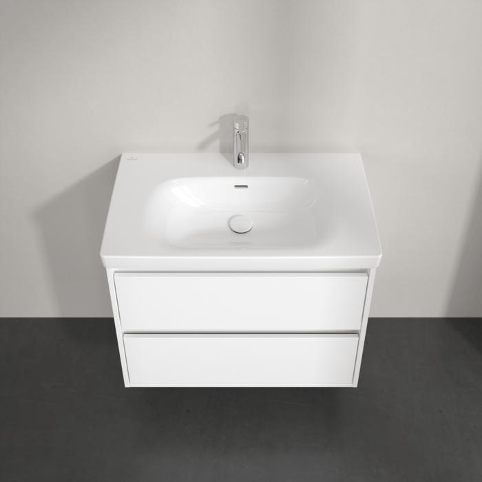 Villeroy & Boch Wall Mounted Vanity Unit Villeroy & Boch Skyla Wall Mounted 800mm Two Drawer Vanity Unit with Basin