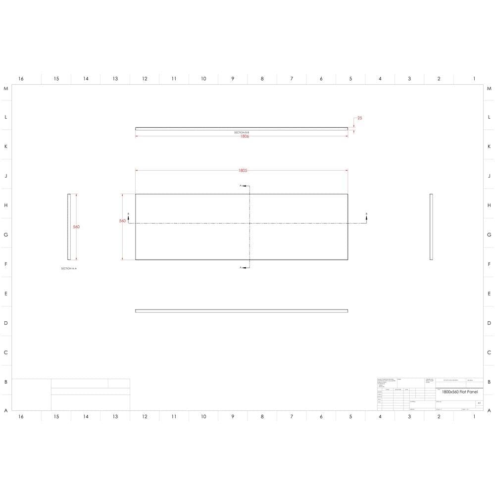 Eastbrook Bath Panel 1750mm / Reinforced Beauforté Acrylic Eastbrook Flat Front Bath Panel