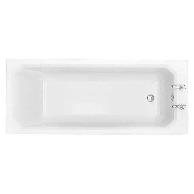 Heritage Standard Acrylic Bath Heritage Granley Deco Acrylic Single Ended Bath - 1700 x 700mm - 2 Tap Hole