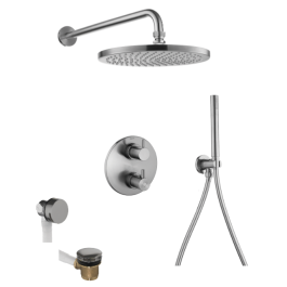 Flova Levo Round Thermostatic Shower Set Uk Bathroom Store