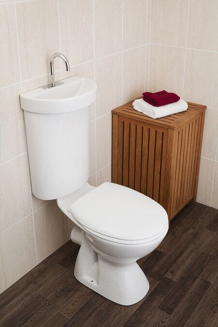 Small Bathroom Design: Sink & Toilet Combination