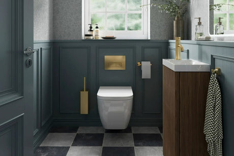 Cloakroom bathroom featuring Crosswater bathroom products