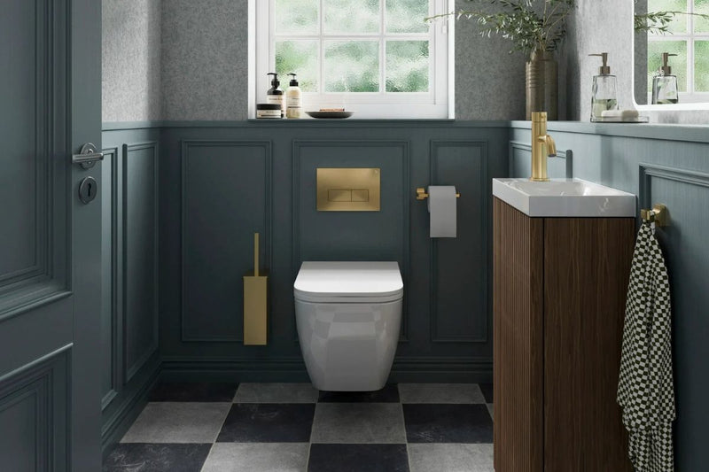 Cloakroom bathroom featuring Crosswater bathroom products
