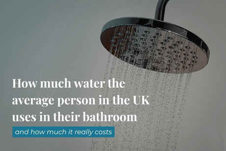 How much water the average person in the UK uses in their bathroom and how much it costs
