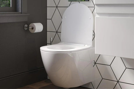Saneux Air Wall Hung Short Projection Rimless Toilet with Soft Close Seat