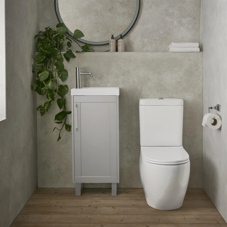 Heritage Lynton 400mm Cloakroom Floor Standing Unit with 1 Tap Hole Basin