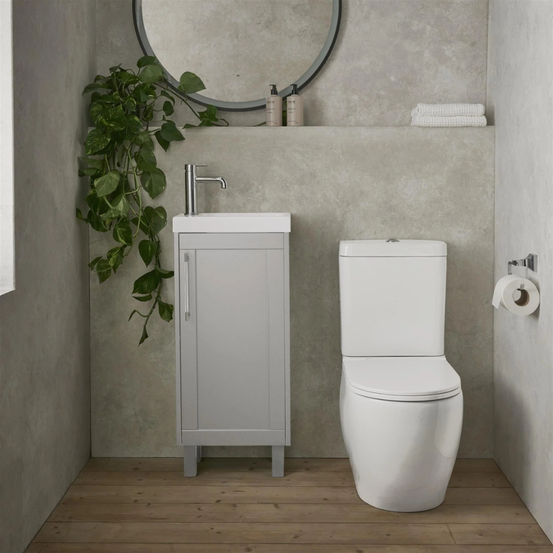 Heritage Lynton 400mm Cloakroom Floor Standing Unit with 1 Tap Hole Basin