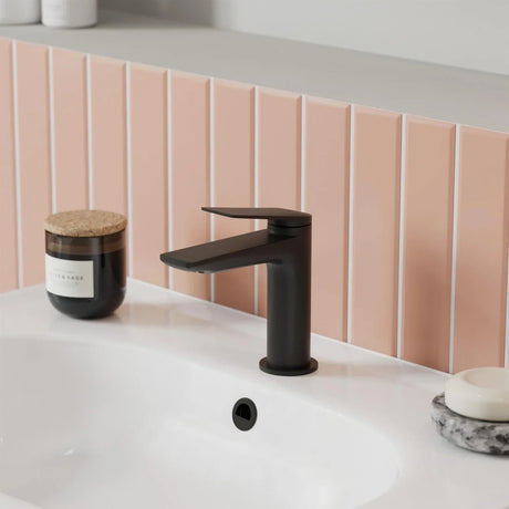 Britton Greenwich Mono Basin Mixer Tap Matt Black