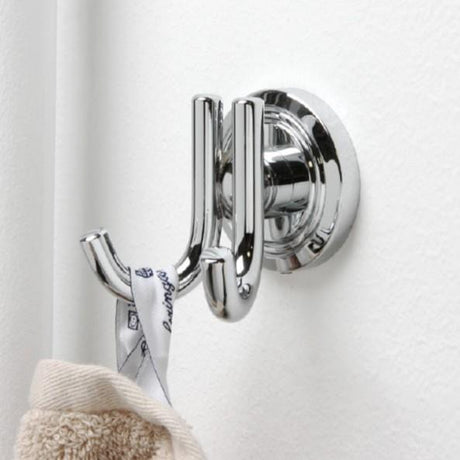 Chrome robe hooks collection for bathrooms