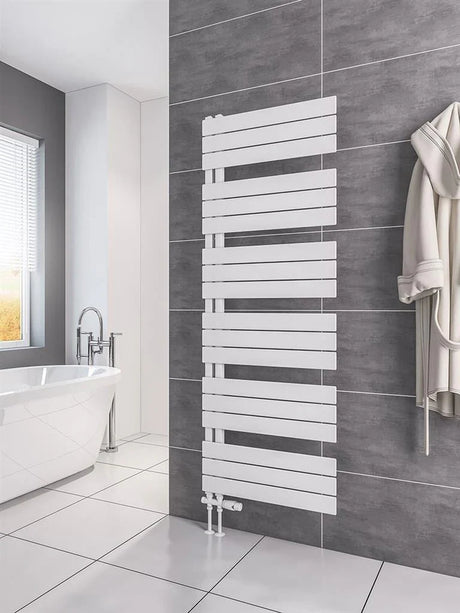White Heated Towel Rail