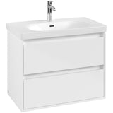 Villeroy & Boch Wall Mounted Vanity Unit Villeroy & Boch Skyla Wall Mounted 800mm Two Drawer Vanity Unit with Basin