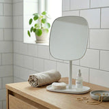 Smedbo Beslagsboden Glow Freestanding Square Magnifing Mirror with Tray