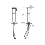 Flova Tall Basin Tap Flova Cascade Tall Basin Mixer with Clicker Waste in Diamond Chrome