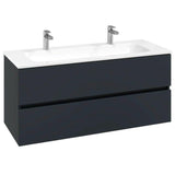 Villeroy & Boch Wall Mounted Vanity Unit Villeroy & Boch Arto Wall Mounted 1200mm Two Drawer Vanity Unit with Basin