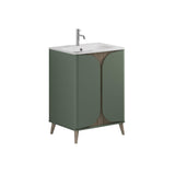 Crosswater Floor Standing Vanity Unit Crosswater Tambour 600mm Floor Standing Two Door Vanity Unit with Basin or Worktop