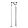 Crosswater Freestanding Bath Filler Chrome Crosswater Belgravia Floor Standing Bath Filler