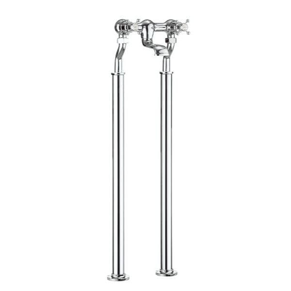Crosswater Freestanding Bath Filler Chrome Crosswater Belgravia Floor Standing Bath Filler