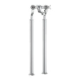 Crosswater Freestanding Bath Filler Chrome Crosswater Belgravia Floor Standing Bath Filler