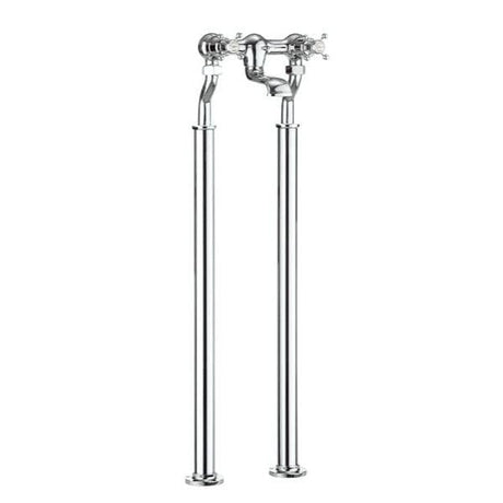 Crosswater Freestanding Bath Filler Chrome Crosswater Belgravia Floor Standing Bath Filler