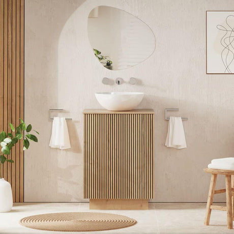 Crosswater Floor Standing Vanity Unit Modern Oak / Colour Matched Crosswater Limit 600mm Floorstanding Vanity Unit with Worktop
