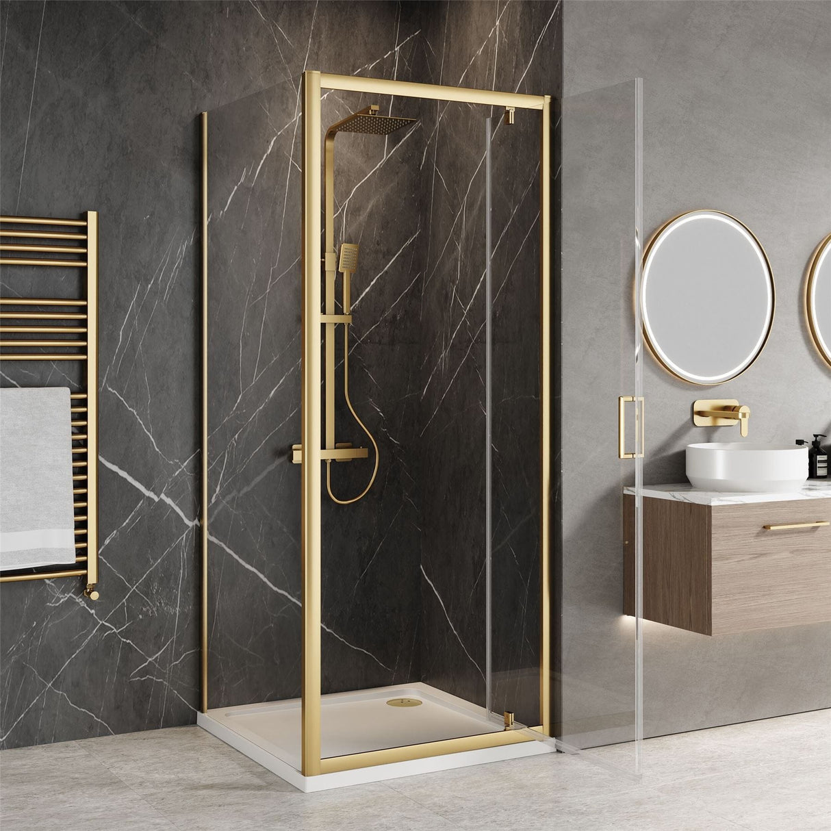 Aquarius Bathrooms Pivot Shower Door Aquarius Urbano 6mm Pivot Shower Door
