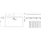 Laufen Laufen Marbond PRO Rectangular Tray with Waste in White
