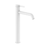 Roca Tall Basin Tap Matt White Roca Ona Tall Basin Mixer Tap with Click Clack Waste and Cold Start