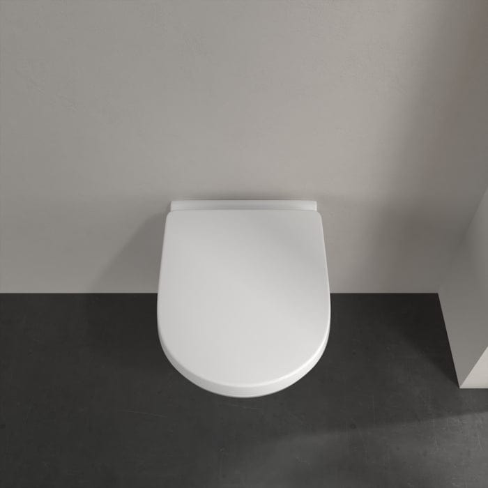 Villeroy & Boch Wall Hung Toilet Villeroy & Boch O.novo Compact Wall Hung Toilet with Soft Close Seat
