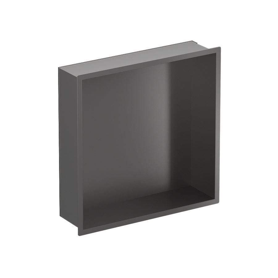 Croswwater Shower Niche Slate Crosswater Square Shower Niche - 305 x 305 x 80mm for Stud Walls