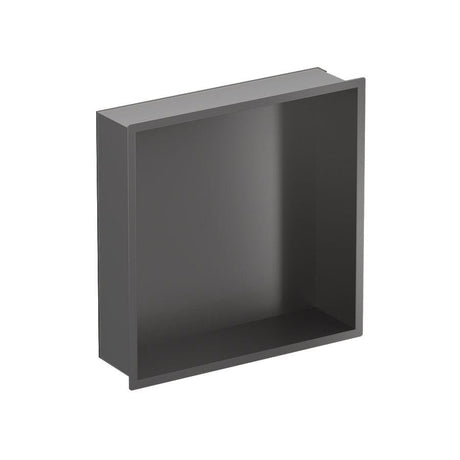 Croswwater Shower Niche Slate Crosswater Square Shower Niche - 305 x 305 x 80mm for Stud Walls