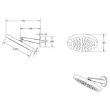 UK Bathroom Store Concealed Shower Set Crosswater Module Plus Push Shower Set 2 - 2 Outlet with Revive Steel Overhead and Pencil Handset