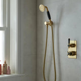 Vado Shower Handset Booth & Co. Axbridge Single Function Shower Handset with Hose, and Intergrated Outlet and Bracket