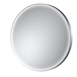 Aquarius Bathrooms Illuminated Mirror 800mm / Chrome Aquarius Lumine Inset Framed LED Touch Sensor Round Mirror