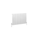Eastbrook Panel Radiator Eastbrook Charlton Horizontal Aluminium Designer Radiator in Matt White