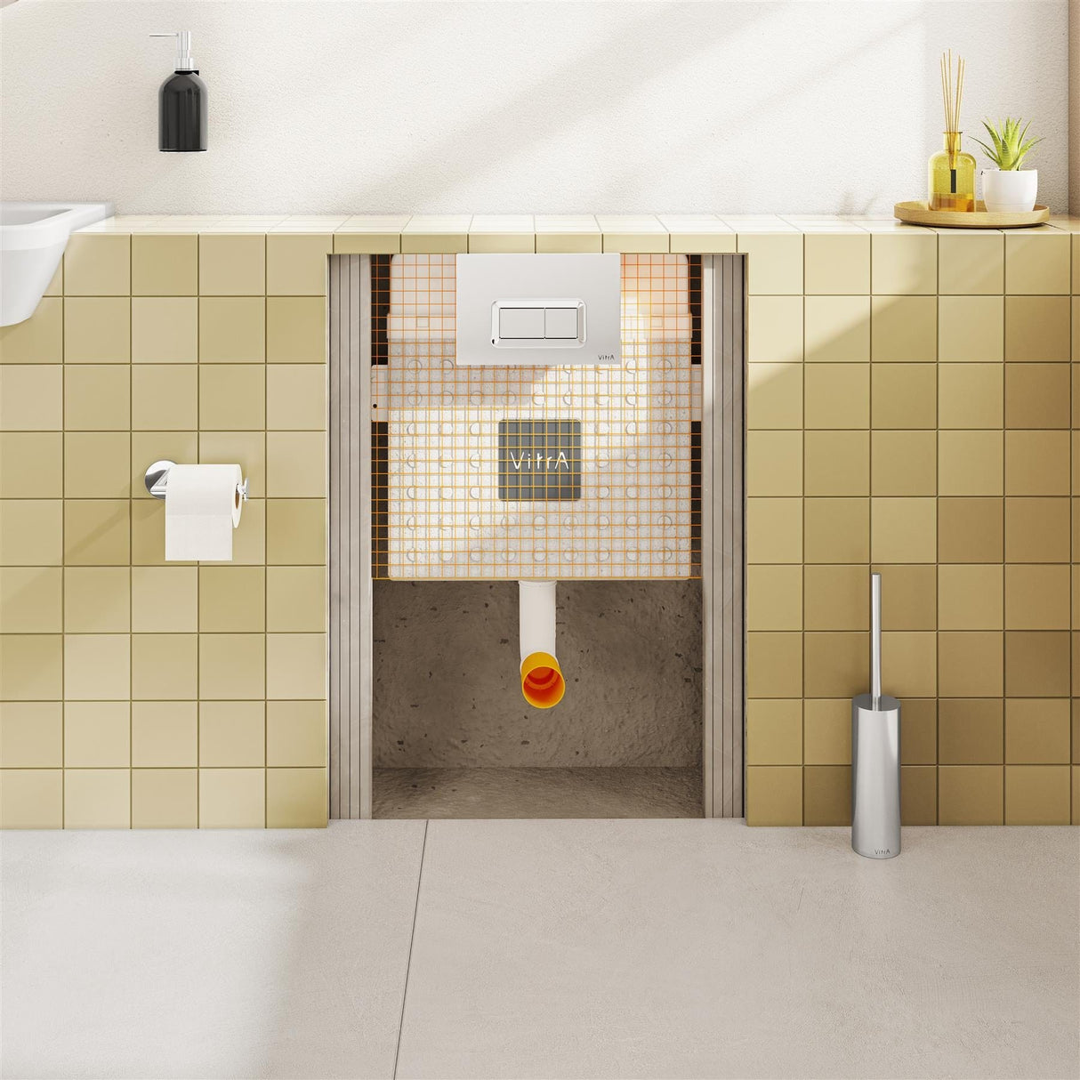 VitrA Concealed Cistern VitrA Slim 80mm Concealed Cistern 3/6 Litre Flush