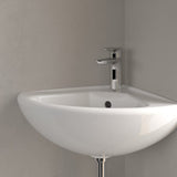 Villeroy & Boch Cloakroom Basin Villeroy & Boch O.novo 415mm Corner Cloakroom  Basin in White Alpin