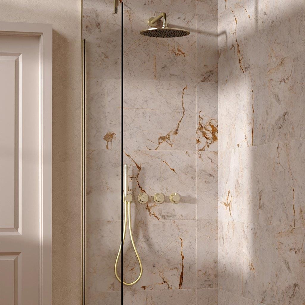 UK Bathroom Store Concealed Shower Set Crosswater Module Shower Set 8 - 2 Outlet with Pencil Handset and Overhead Shower